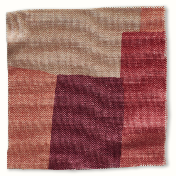 Peter Dunham Textiles Collage in Coral/Pink Pillow