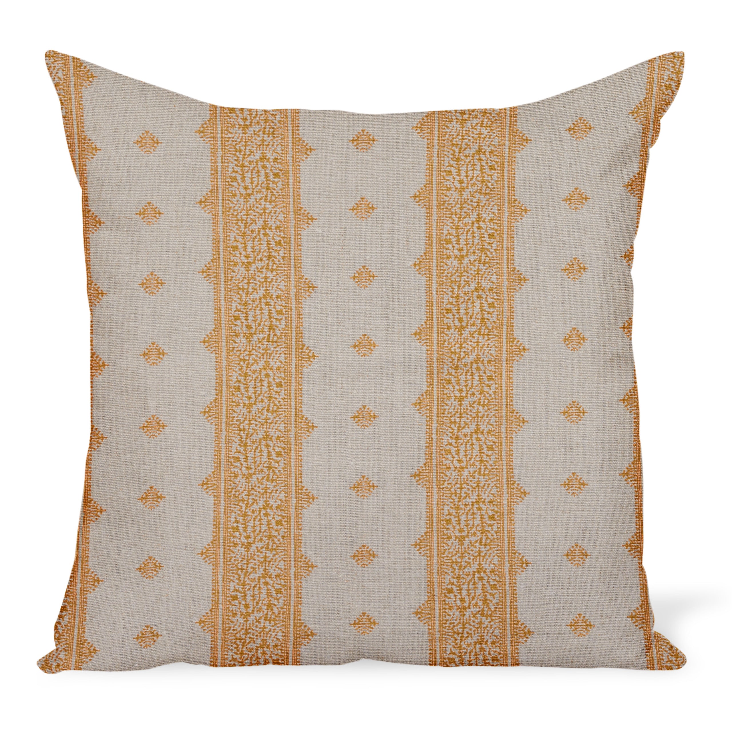 Peter Dunham Textiles Fez Stripe in Gold/Natural Pillow