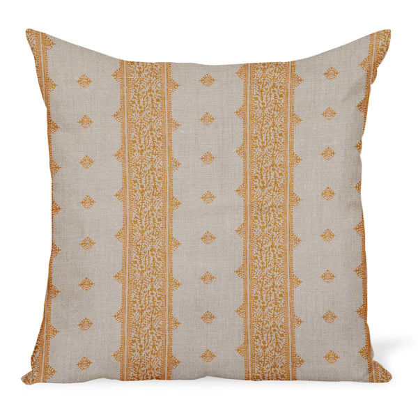 Peter Dunham Textiles Fez Stripe in Gold/Natural Pillow