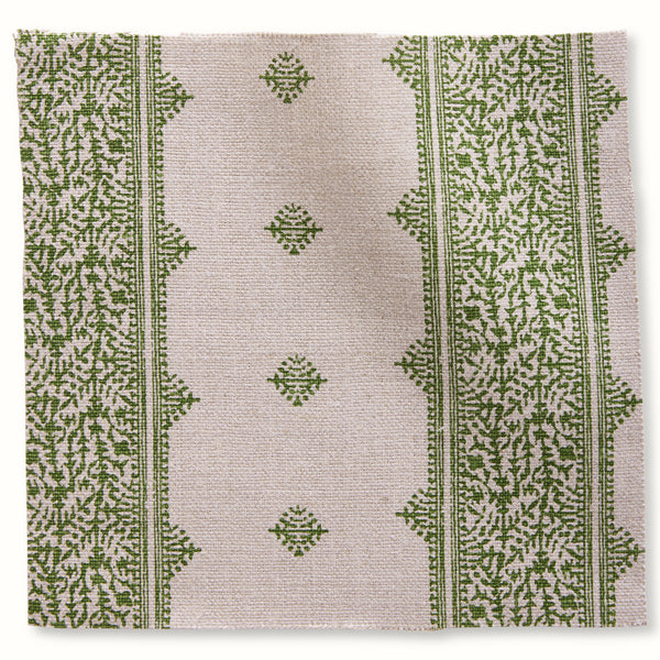 Peter Dunham Textiles Fez Stripe in Green/Natural Pillow