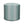 Indoor pouf in pale blue fabric with geometric motif, cylindrical with flat top