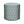 Indoor pouf in light blue jaali pattern fabric, round upholstered cylinder with flat top.