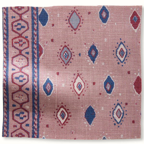 Peter Dunham Textiles Oona in Pale Pink/Indigo Pillow