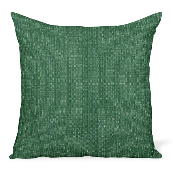 Peter Dunham Textiles Outdoor Canvas Woven in Moss Pillow