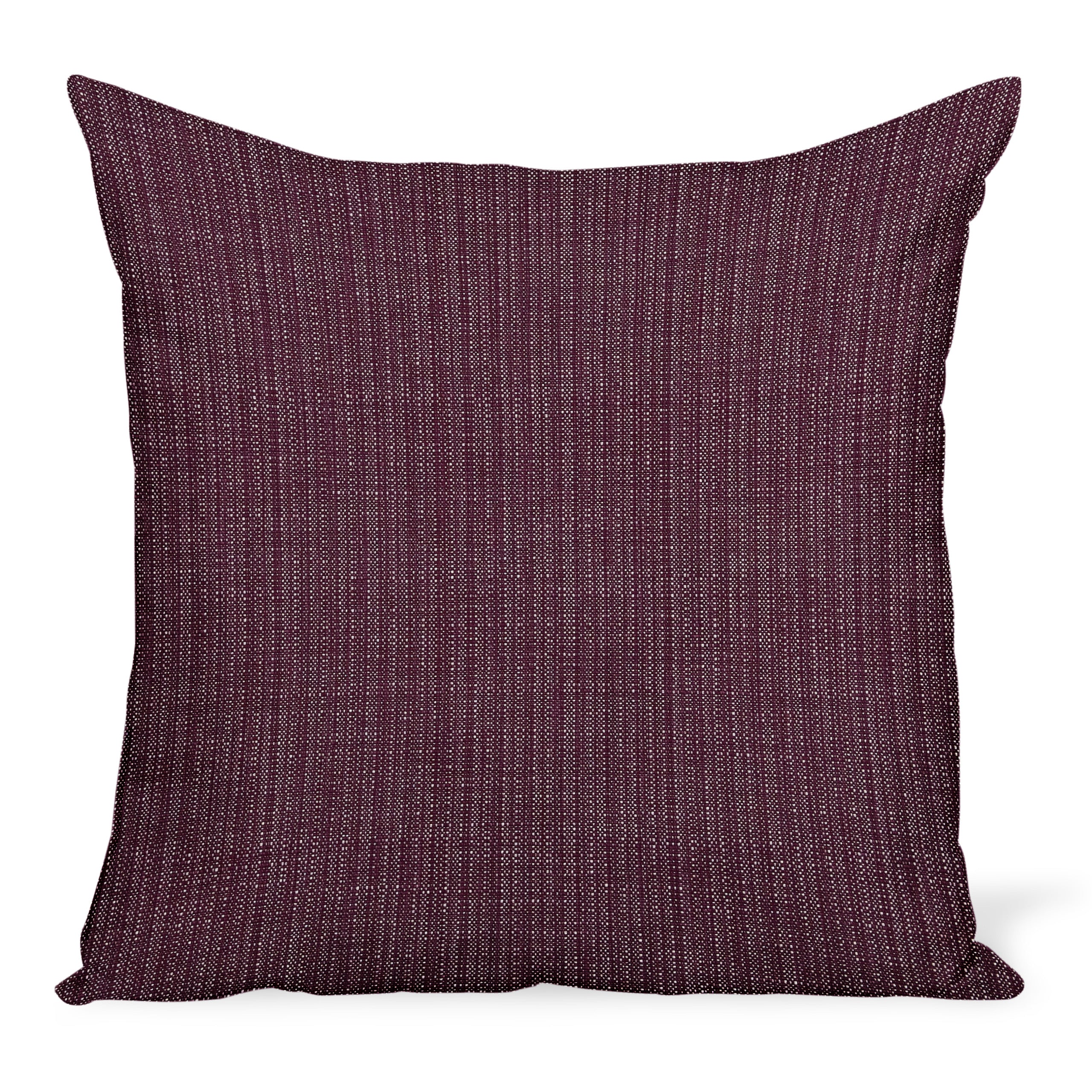 Peter Dunham Textiles Outdoor Canvas Woven in Plum Pillow