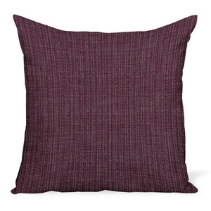Peter Dunham Textiles Outdoor Canvas Woven in Plum Pillow