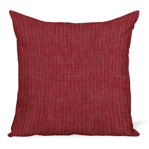 Peter Dunham Textiles Outdoor Canvas Woven in Ruby Pillow