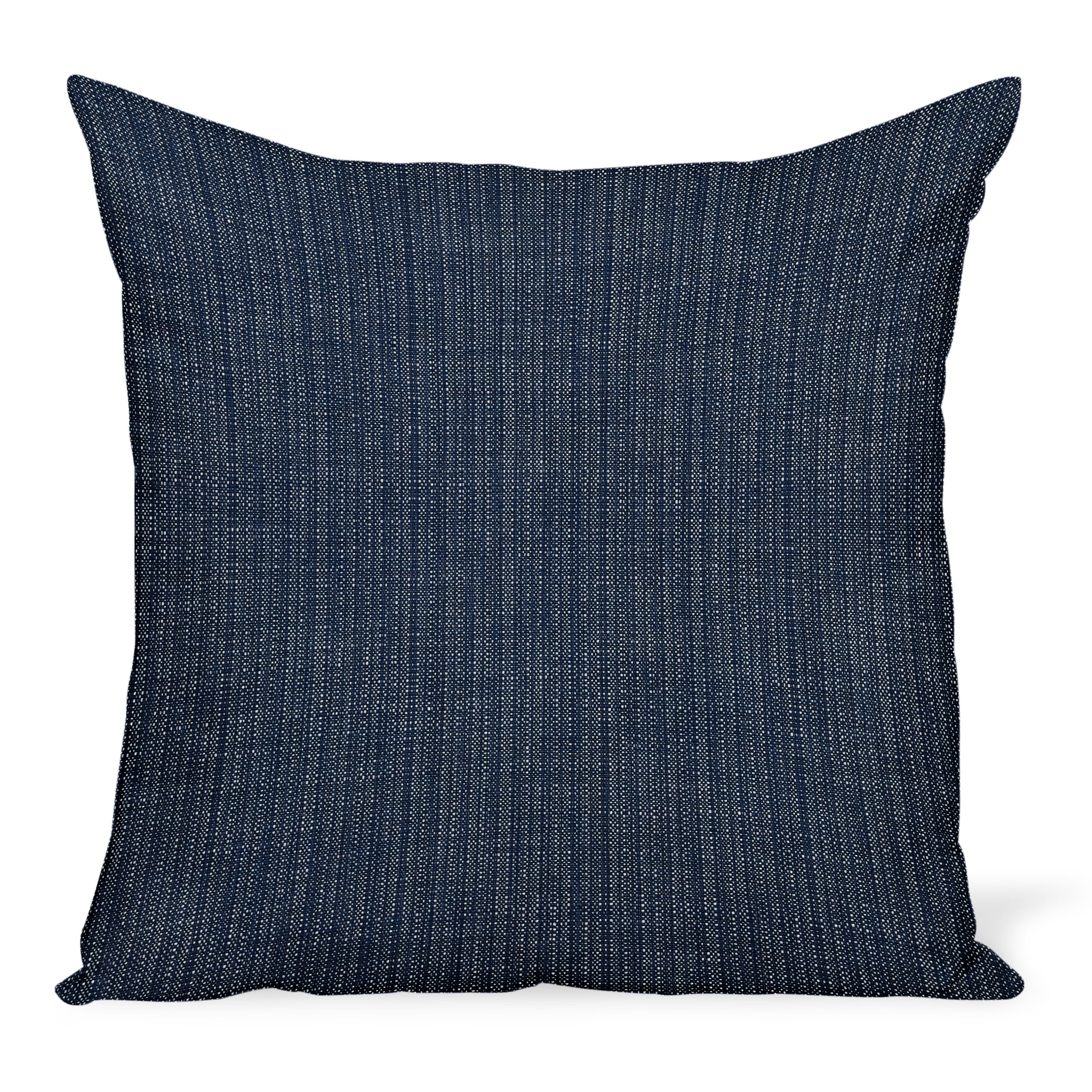 Peter Dunham Textiles Outdoor Canvas Woven in Indigo Pillow