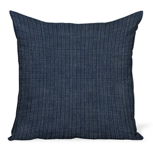 Peter Dunham Textiles Outdoor Canvas Woven in Indigo Pillow