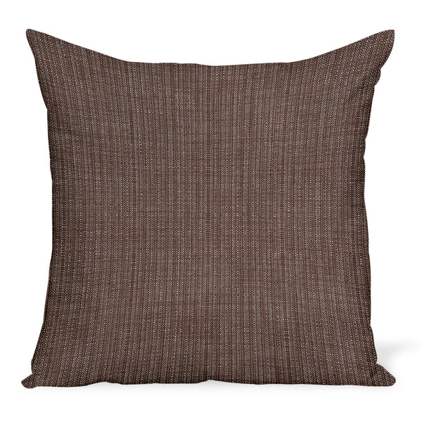 Peter Dunham Textiles Outdoor Canvas Woven in Bark Pillow