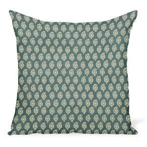 Peter Dunham Textiles Outdoor Janpath in Pale Blue/Ocean Pillow