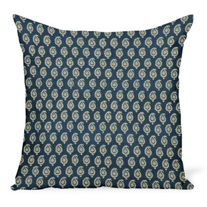 Peter Dunham Textiles Outdoor Janpath in Blue/Blue Pillow