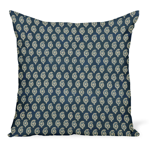 Peter Dunham Textiles Outdoor Janpath in Blue/Blue Pillow