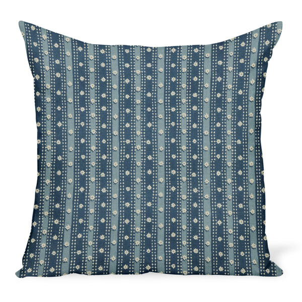 Peter Dunham Textiles Outdoor Mitra in Blue/Blue Pillow