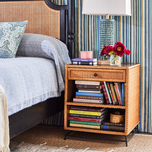 Small Wicker Bedside