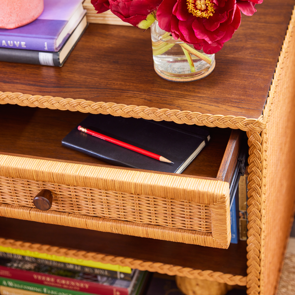 Small Wicker Bedside