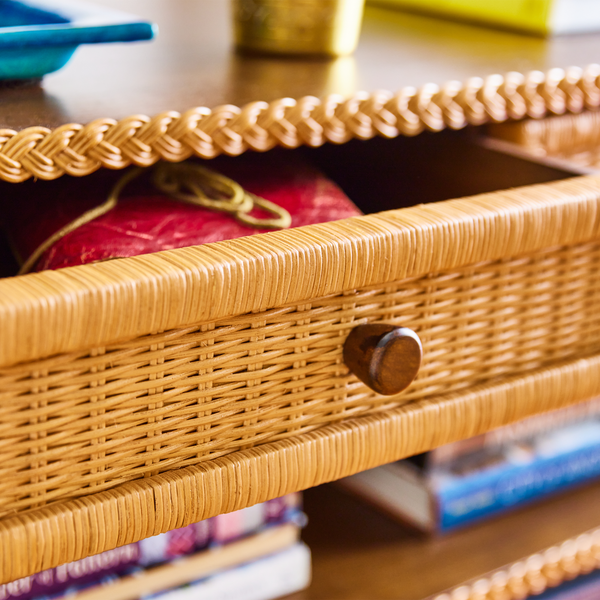Large Wicker Bedside