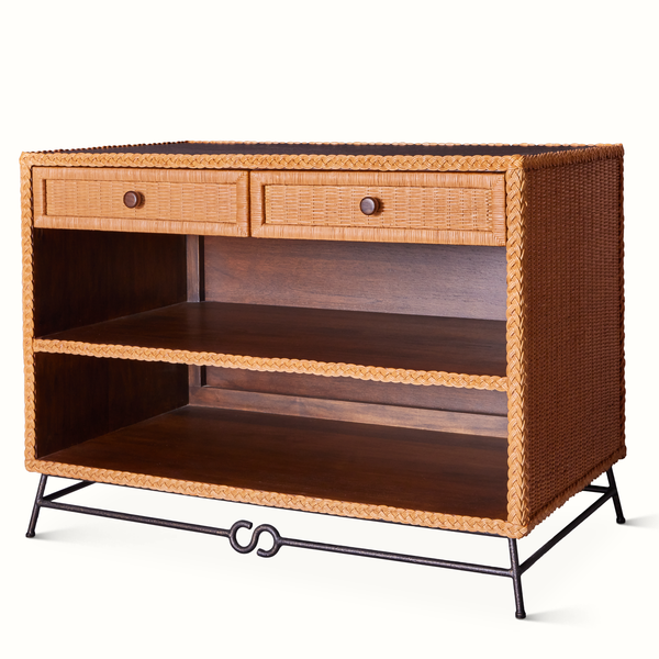 Large Wicker Bedside