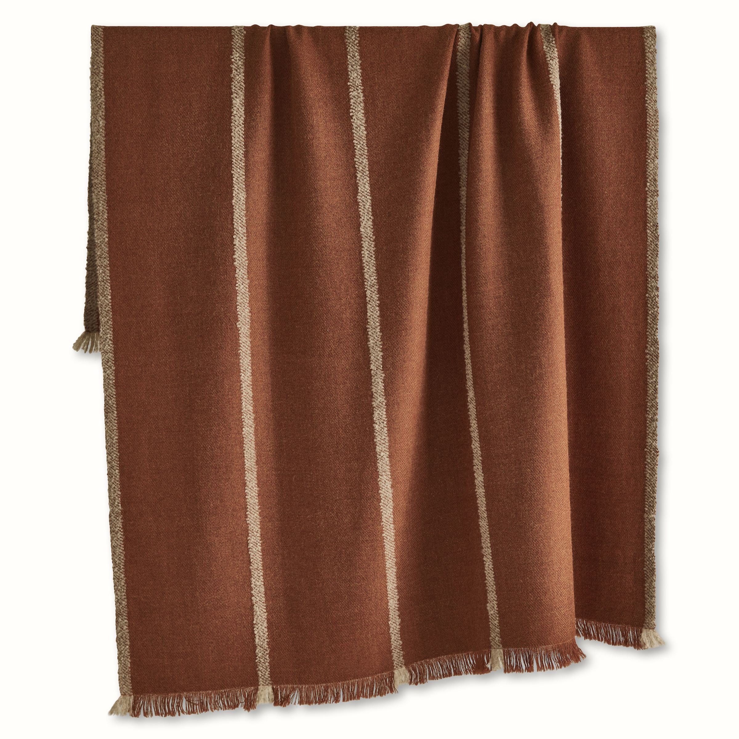 Barragan in Orange Alpaca Bedcover and Throw