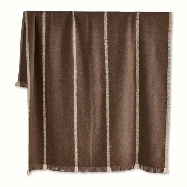 Barragan in Brown Alpaca Bedcover and Throw