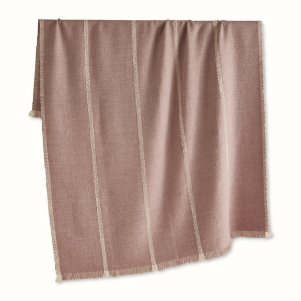 Barragan in Pink Alpaca Bedcover and Throw