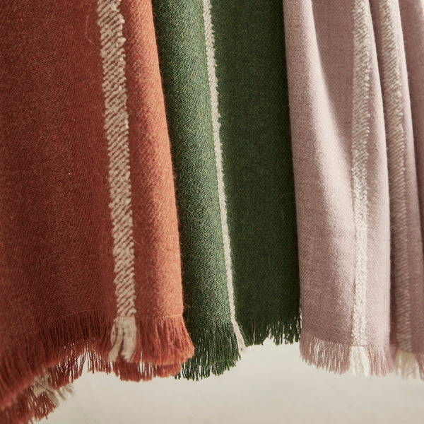 Barragan in Pink Alpaca Bedcover and Throw