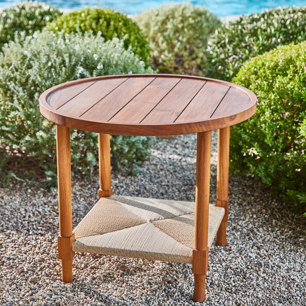 Indoor/Outdoor Athletic Club Round Side Table