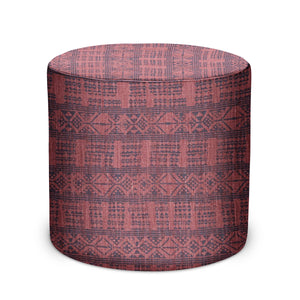 Indoor Pouf in Peter Dunham Textiles Addis in Midnight/Pasha