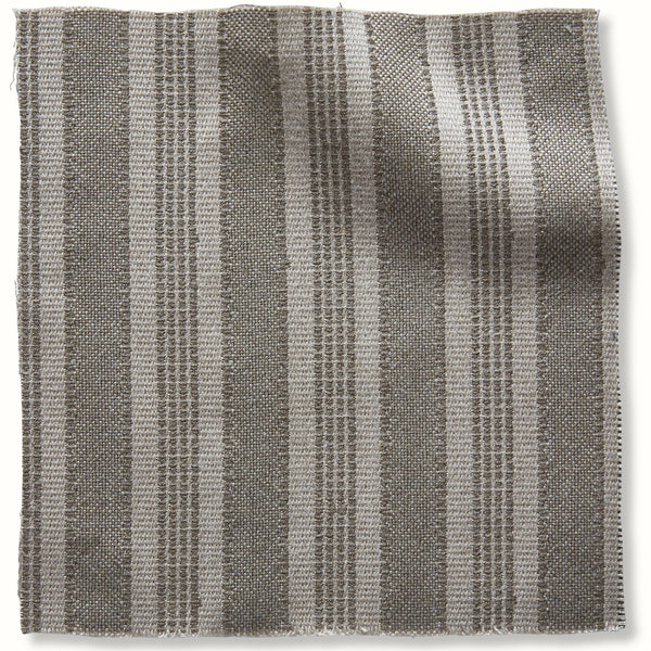 Peter Dunham Textiles Outdoor Amida in Stone on Natural Pillow