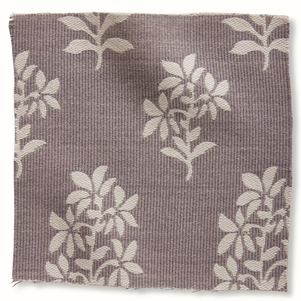 Indoor/Outdoor Pouf in Peter Dunham Textiles Asha Lilac