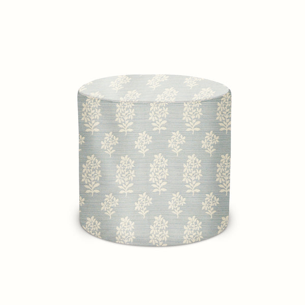 Upholstered Pouf in Peter Dunham Textiles Asha