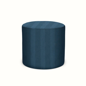 Indoor/Outdoor Pouf in Peter Dunham Textiles Asilah Midnight