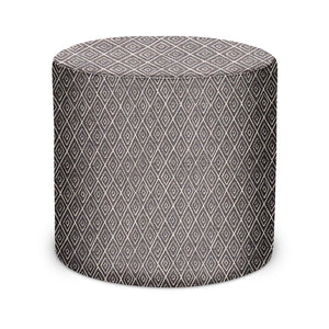 Indoor Pouf in Peter Dunham Textiles Atlas in Charcoal