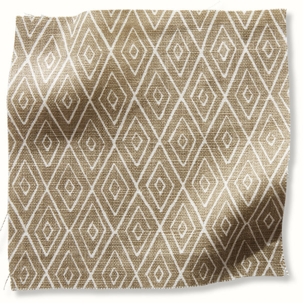 Peter Dunham Atlas stone decorative pillow with geometric diamond lattice pattern