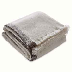 Big Sur Bedcover and Throw in Ivory