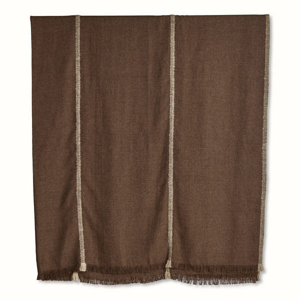 Barragan in Brown Alpaca Bedcover and Throw