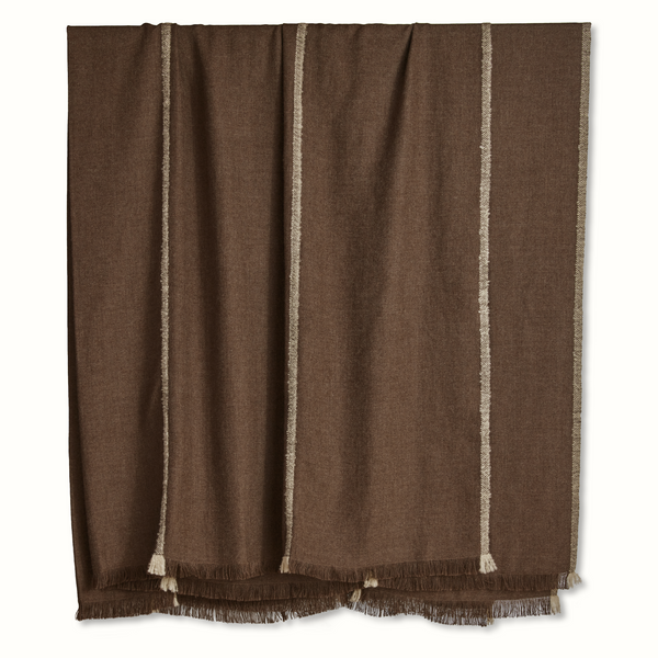 Barragan in Brown Alpaca Bedcover and Throw