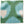 Green and blue abstract woven pillow cover with bordered edges