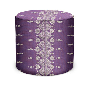 Indoor Pouf in Peter Dunham Textiles Carmania in Royal Purple