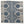 Indigo outdoor pillow cover with symmetrical geometric medallion pattern on natural fabric