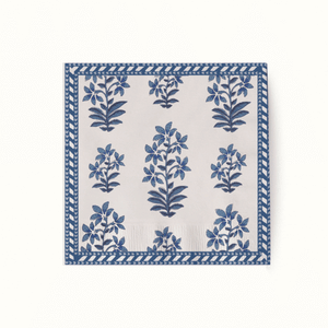 Peter Dunham + Hudson Grace Blue Fez and Shani, Cocktail Napkins Set of 50