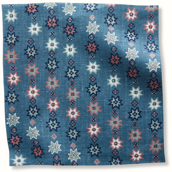 Peter Dunham Textiles Cosima in Blue/Pink Pillow