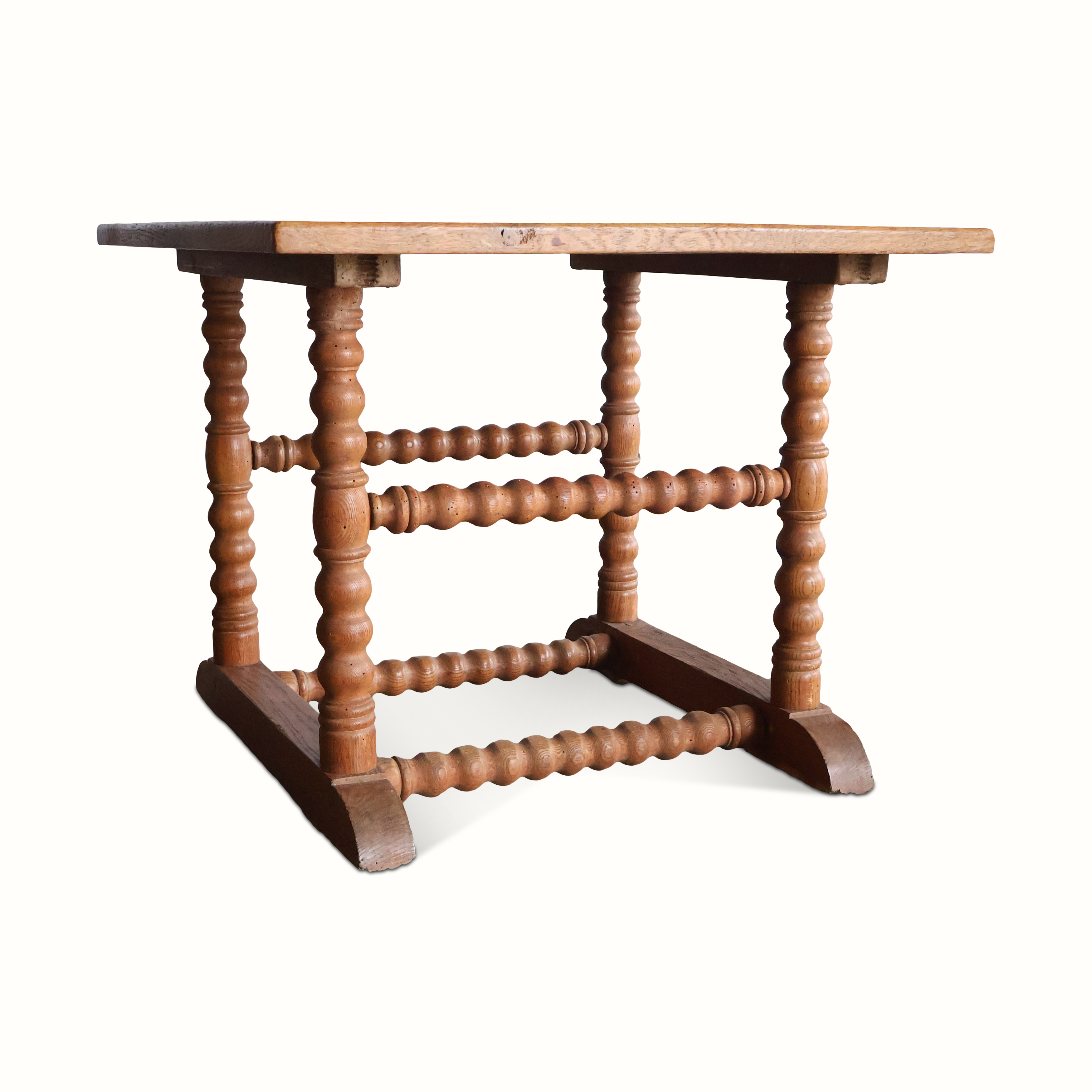 Dutch Oak and Delft Tile Table