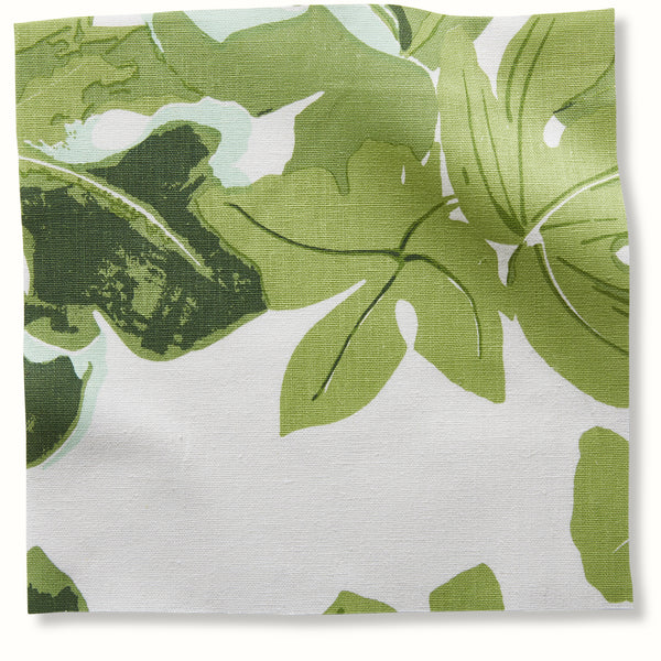 Peter Dunham Textiles Fig Leaf in Faded on Hemp Pillow