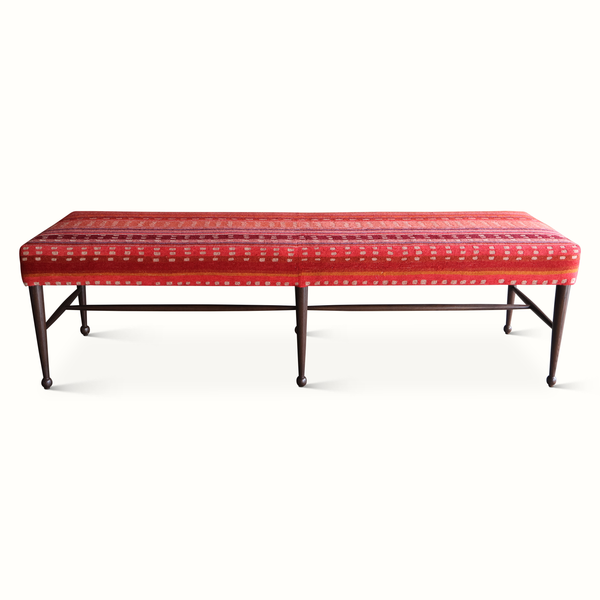 Madison Bench in a Vintage Wool Textile