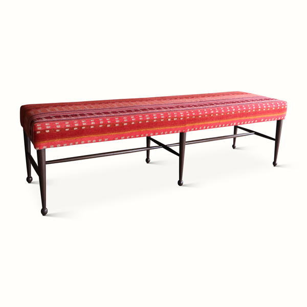 Madison Bench in a Vintage Wool Textile