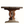 Antique French oak refectory table, close view of pedestal base with oval cutout