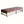 Lexington ottoman with vintage Persian rug-pattern top and dark wood legs