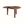 Live edge side table, flat wooden slab with blue resin section, three tapered legs.