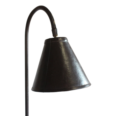 Vintage Leather Floor Lamp by Valenti